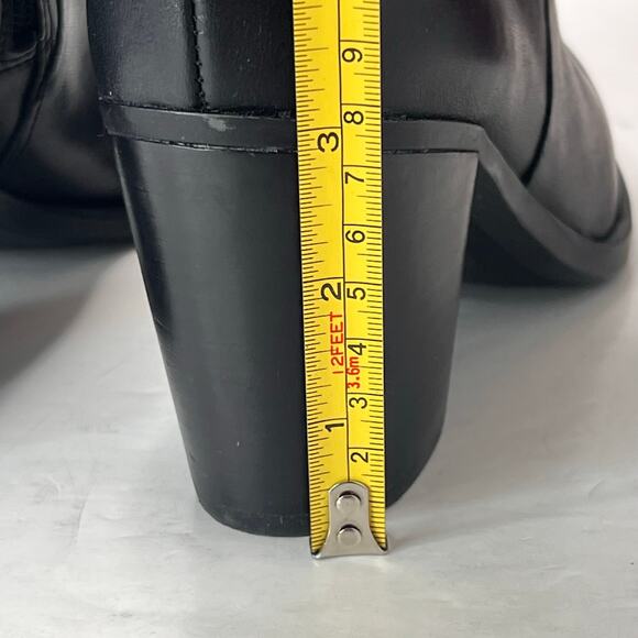 Naturalizer Kalina Knee High Wide Calf Boot Zip Block Heel Black Women's 6M - Picture 9 of 10